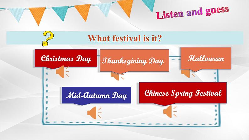 新人教版高中英语必修三Unit1Festivals and Celebrations-Listening and Speaking课件02