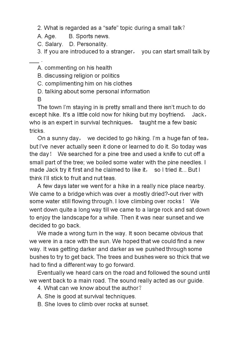 高考英语二轮复习课时练习 阅读理解阅读七选五完形填空语法填空 书面表达 （含答案）第2页