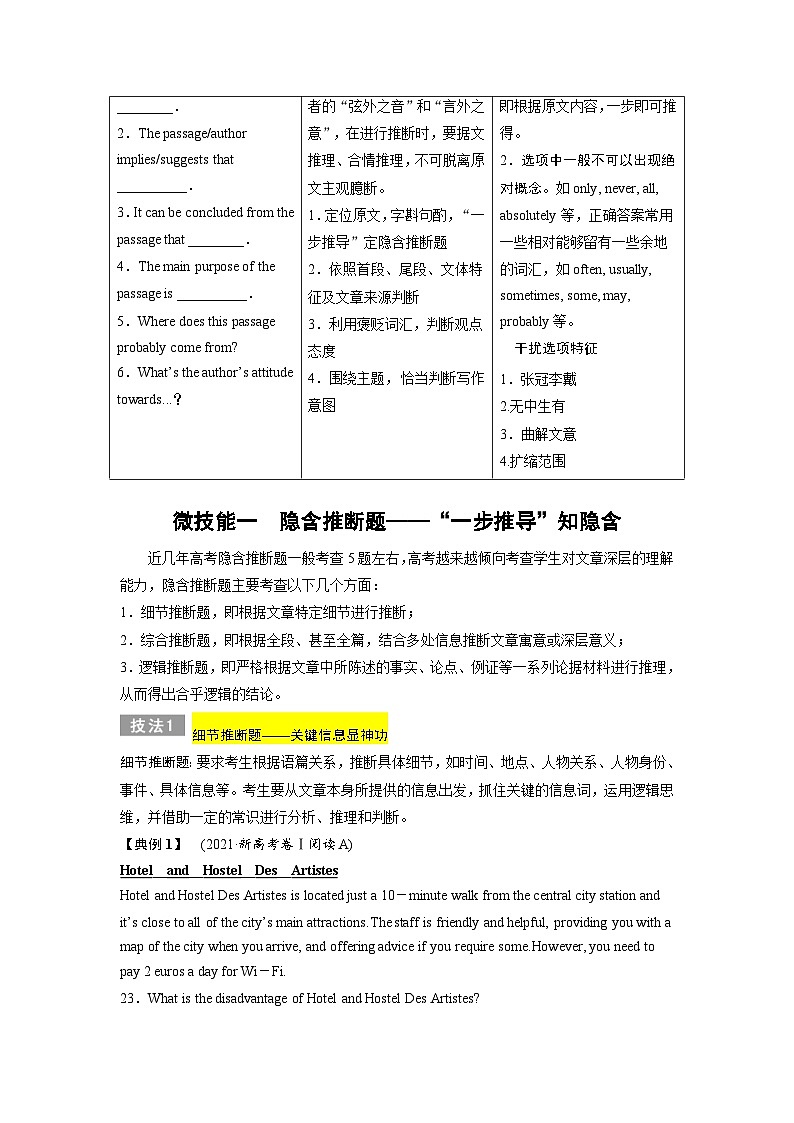 高考英语二轮复习题型归纳与变式演练专题09阅读理解之推理判断题——由内及外（含解析）02