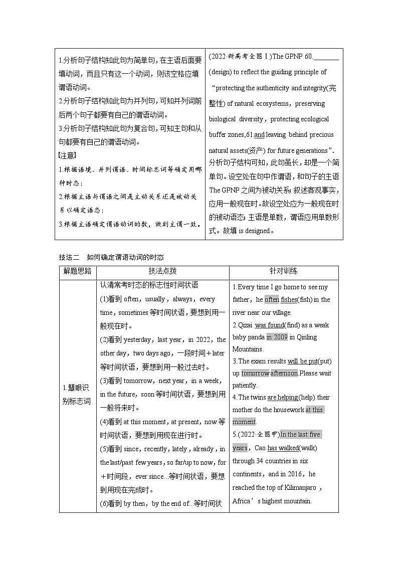 新高考英语二轮复习课时练第2部分完形填空与语法填空专题4第1 有提示词类动词 (含解析)第3页