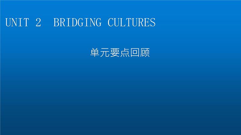 人教版高中英语选择性必修第二册UNIT2单元要点回顾课件01