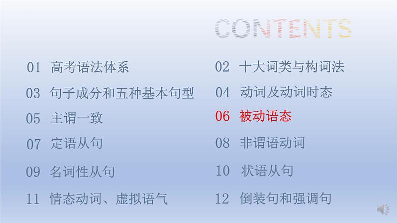 高考英语一轮复习知识点梳理课件09 动词的被动语态03