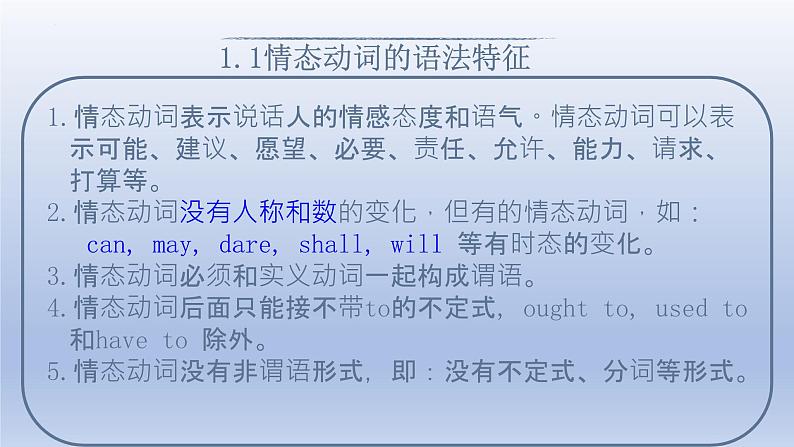 高考英语一轮复习知识点梳理课件16 情态动词和虚拟语气04