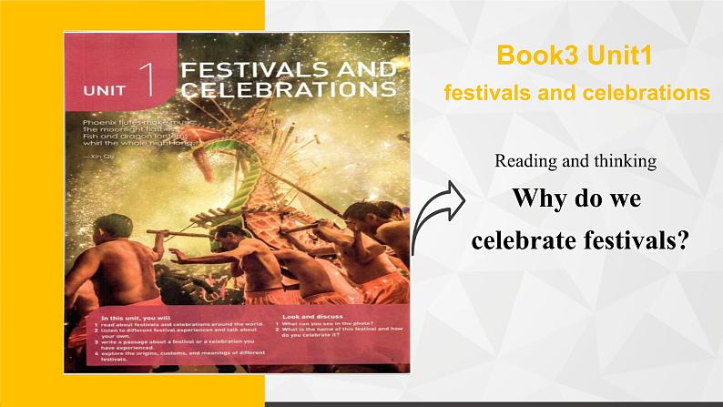 新人教版高中英语必修三Unit1Festivals and Celebrations-Reading and thinking说课课件01