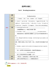 【期中知识点归纳】（外研版2019）2023-2024学年高一上册英语 选修2  选择性必修二unit 4 知识点归纳 试卷.zip