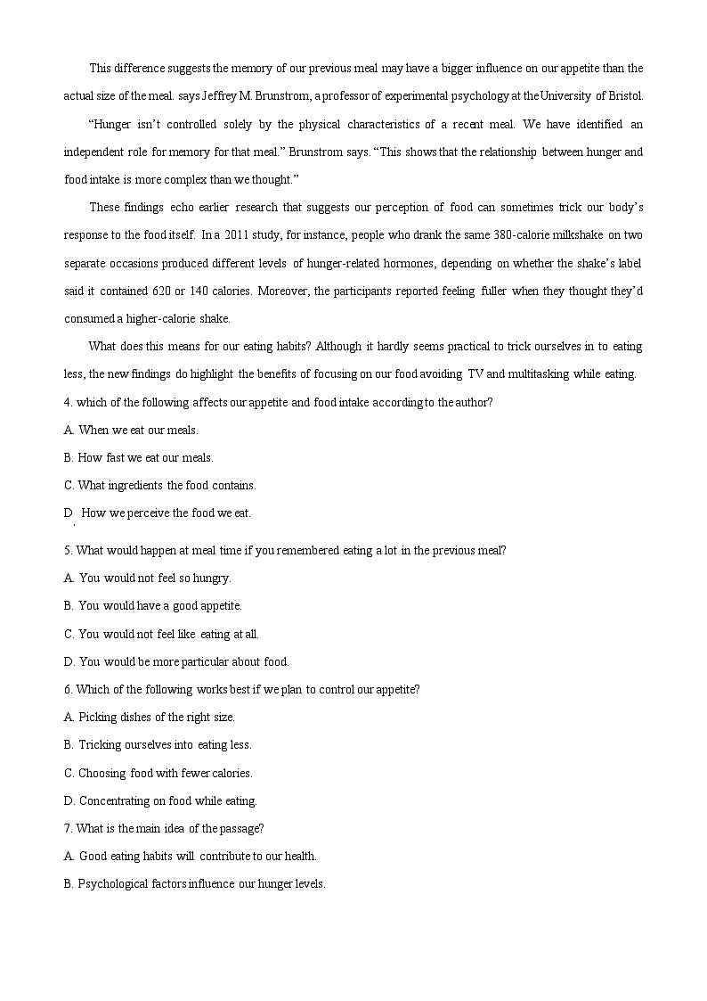【期中真题】江苏省南京师范大学附属中学2022-2023学年高三上学期期中考试英语试题（缺作文答案）（原卷版）第3页