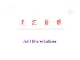 Unit 3 词汇讲解-2022-2023学年高中英语课堂同步精美课件（人教版2019）（必修第三册）