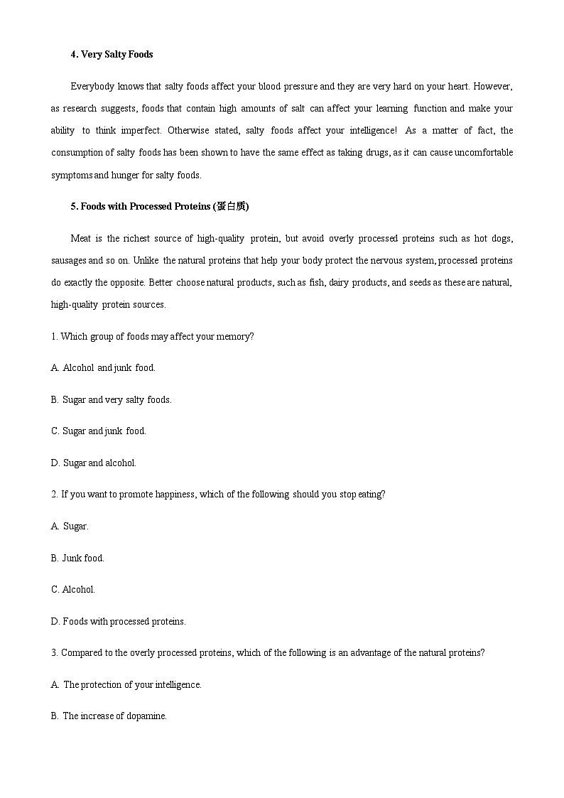 2022-2023学年新疆乌鲁木齐市第四中学高二上学期期末考试英语试题含答案02