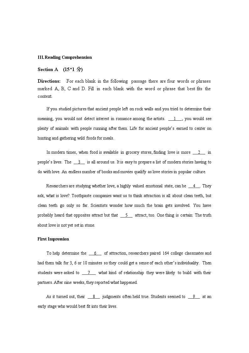 2023-2024学年上海市行知中学高二上学期第一次月考卷英语试卷含答案03