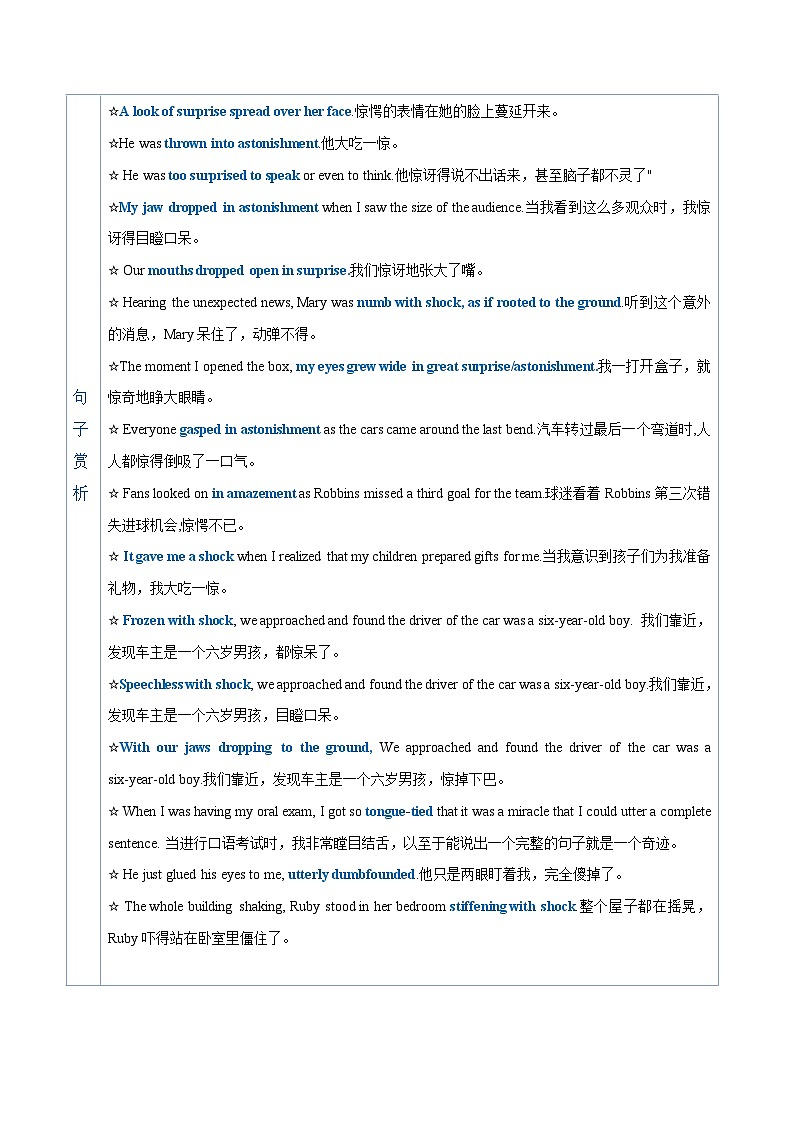 DAY 13  情感描写之 ”惊讶“-- 2023届高考英语读后续写晨背晚练30天第2页