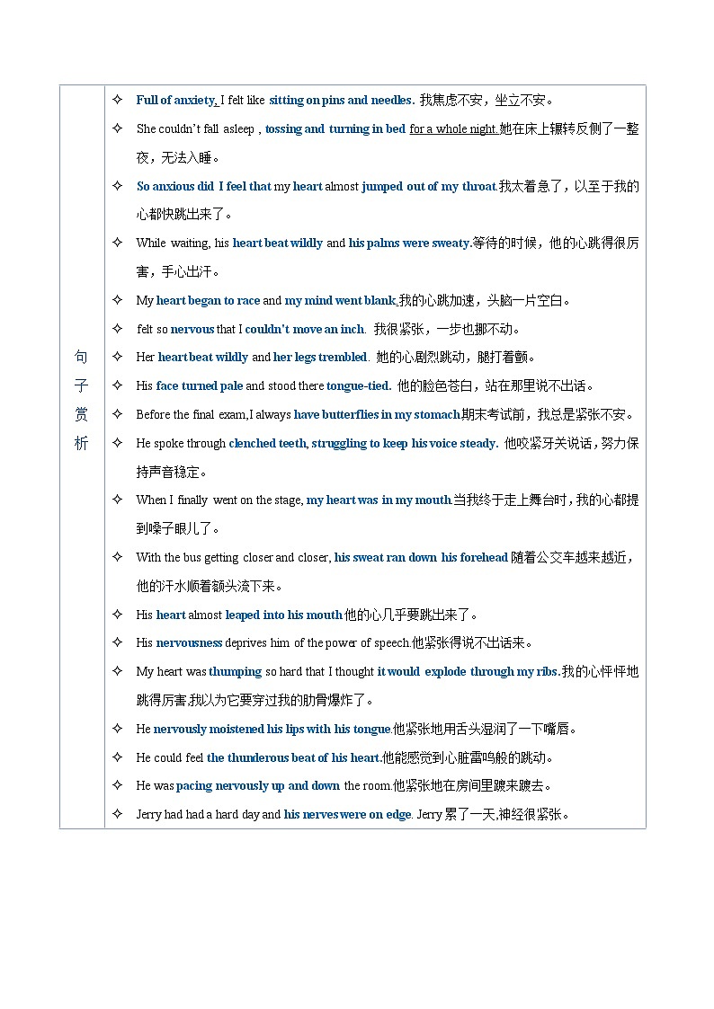 DAY 14  情感描写之 ”紧张“-- 2023届高考英语读后续写晨背晚练30天第2页
