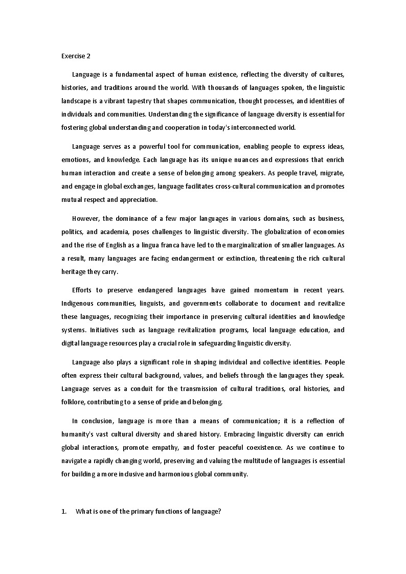 Unit 5 Languages Around The World 课后练习 高中英语人教版（2019）必修第一册02