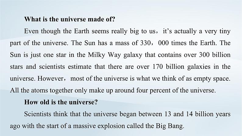 新教材2023年高中英语Unit4SpaceExplorationSectionⅠListeningandSpeakingReadingandThinking课件新人教版必修第三册06