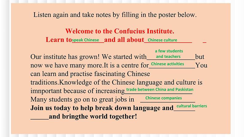 新人教版高中英语选择性必修二Unit2Bridging Cultures-Using Language课件第6页