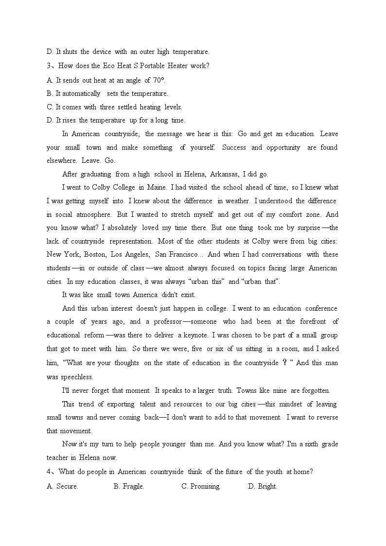 Unit 3 单元综合测试卷-2023-2024学年高二英语外研版选择性必修第一册(含答案)02