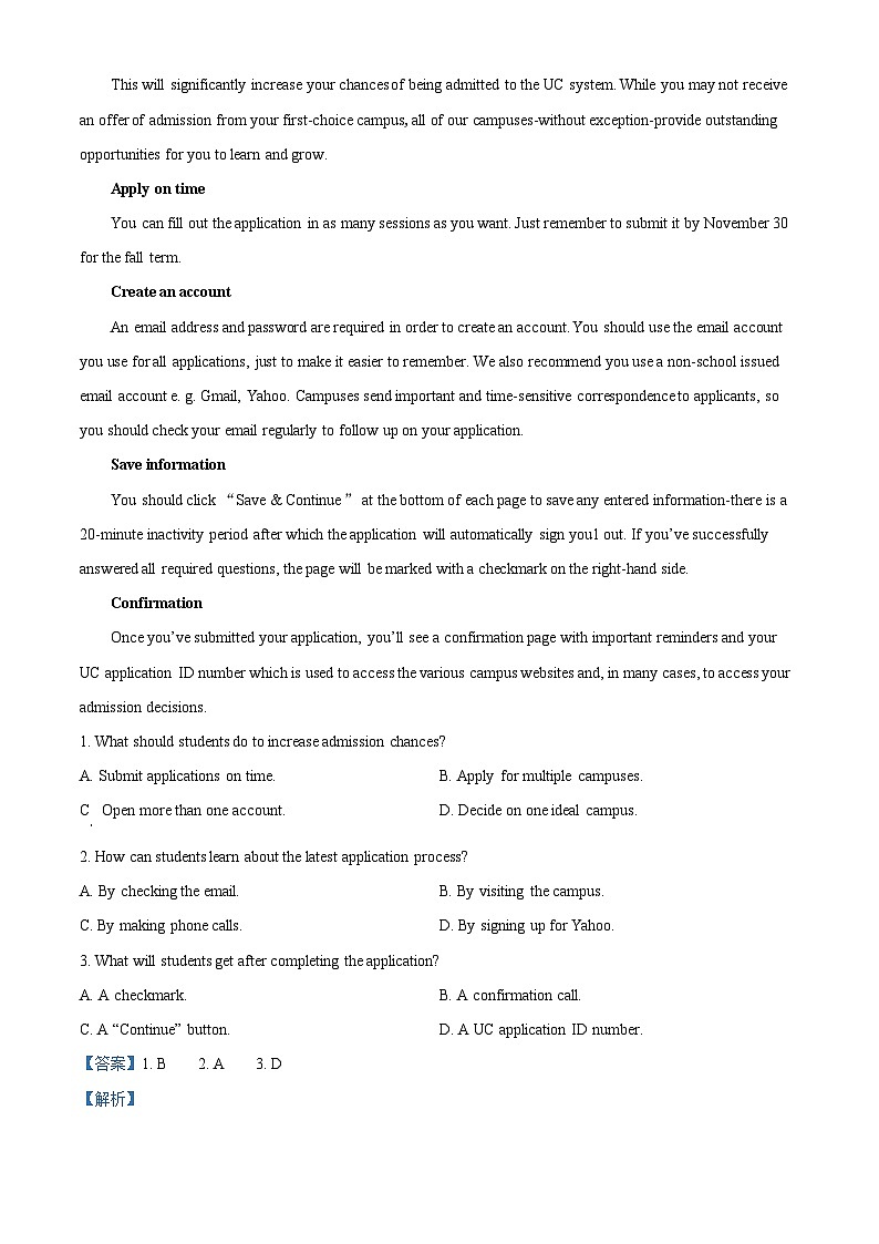 内蒙古赤峰市红山区赤峰第四中学2023-2024学年高二上学期11月期中英语试题（Word版附解析）03