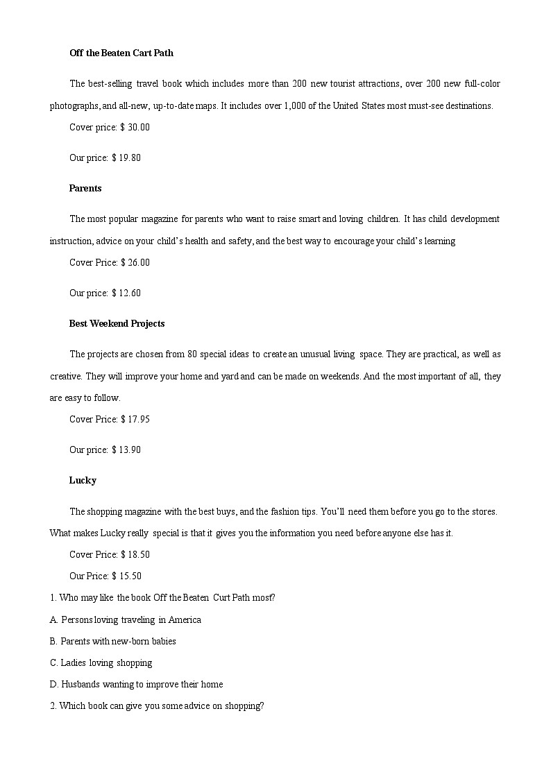 宁夏中卫市中宁县第一中学2022-2023学年高一上学期10月月考英语试题（Word版附解析）第3页