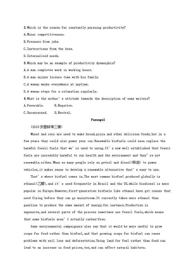 适用于老高考旧教材2024版高考英语二轮复习专项能力提升练阅读理解考点分类练9词句猜测题3（附解析）02