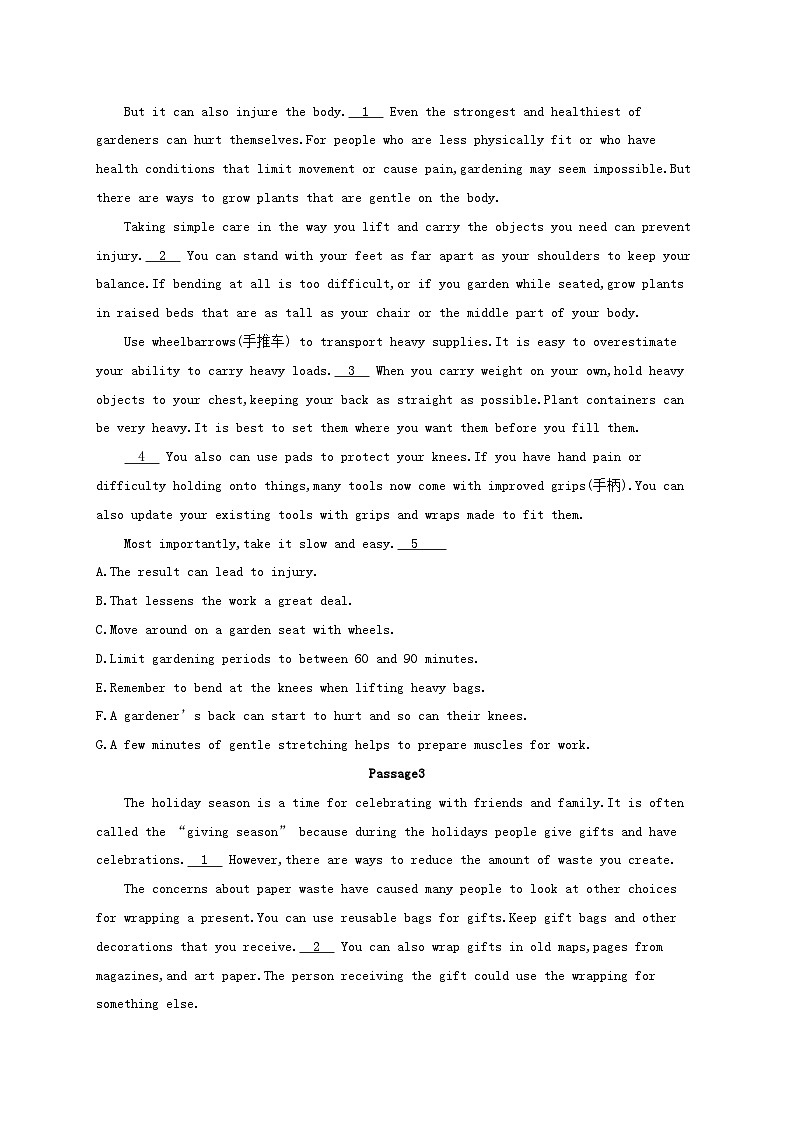 适用于新高考新教材2024版高考英语二轮复习挑战外刊题组练七选五（附解析）第2页