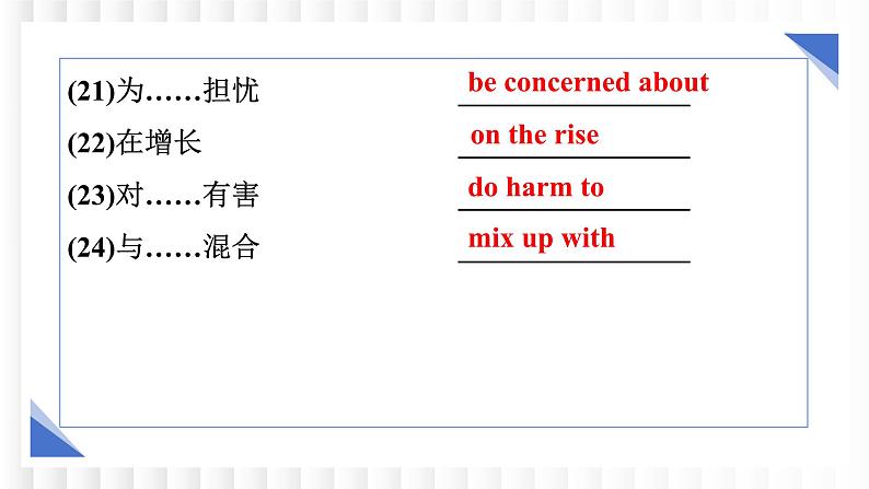 新牛津译林版高中英语必修三Unit1Nature  in the balance单元复习课件第8页