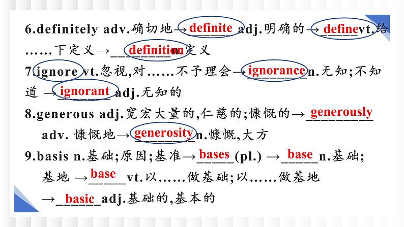 新牛津译林版高中英语必修一Unit3Getting along with  others单元复习课件03