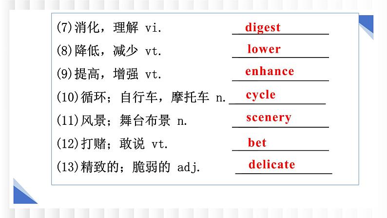 新牛津译林版高中英语选择性必修一Unit1Food Matters单元复习课件第3页