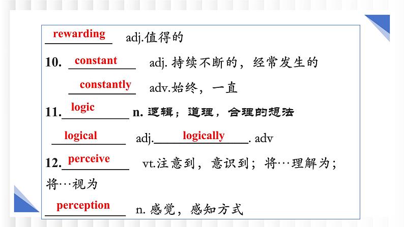 新牛津译林版高中英语选择性必修一Unit4Exploring Poetry单元复习课件第4页