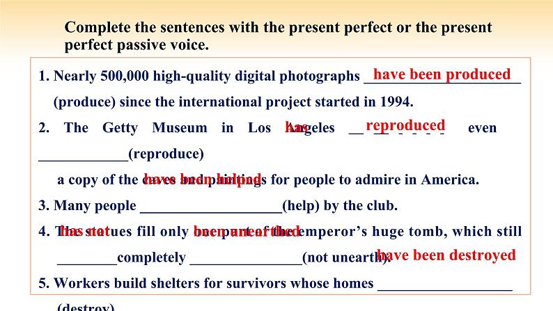 人教版高中英语必修二 UNIT 3 Period III Discovering useful Structures（课件）06