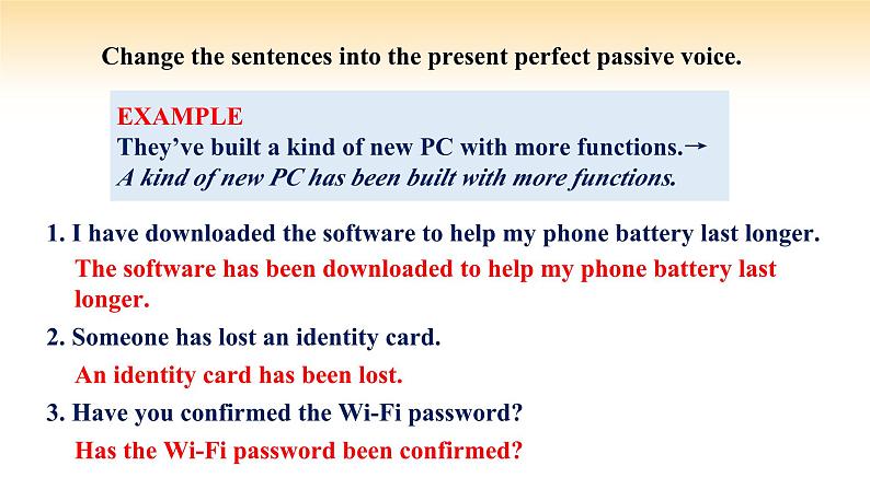 人教版高中英语必修二 UNIT 3 Period III Discovering useful Structures（课件）07