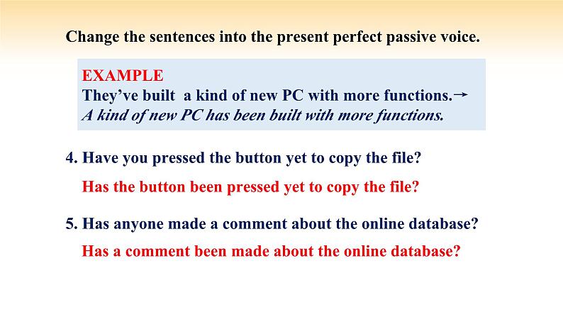 人教版高中英语必修二 UNIT 3 Period III Discovering useful Structures（课件）08