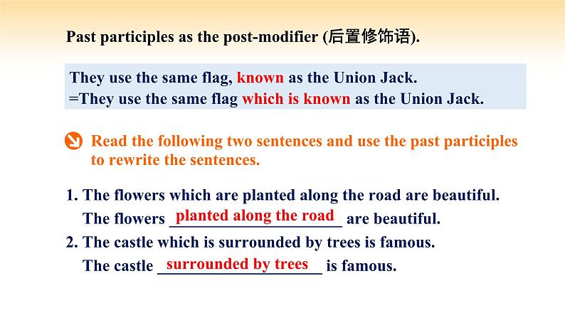 人教版高中英语必修二 UNIT 4 Period III Discovering Useful Structures（课件）07