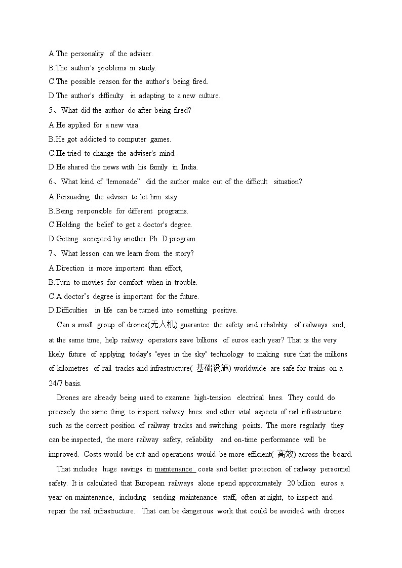 重庆市礼嘉中学2023-2024学年高一上学期期中考试英语试题(含答案)第3页