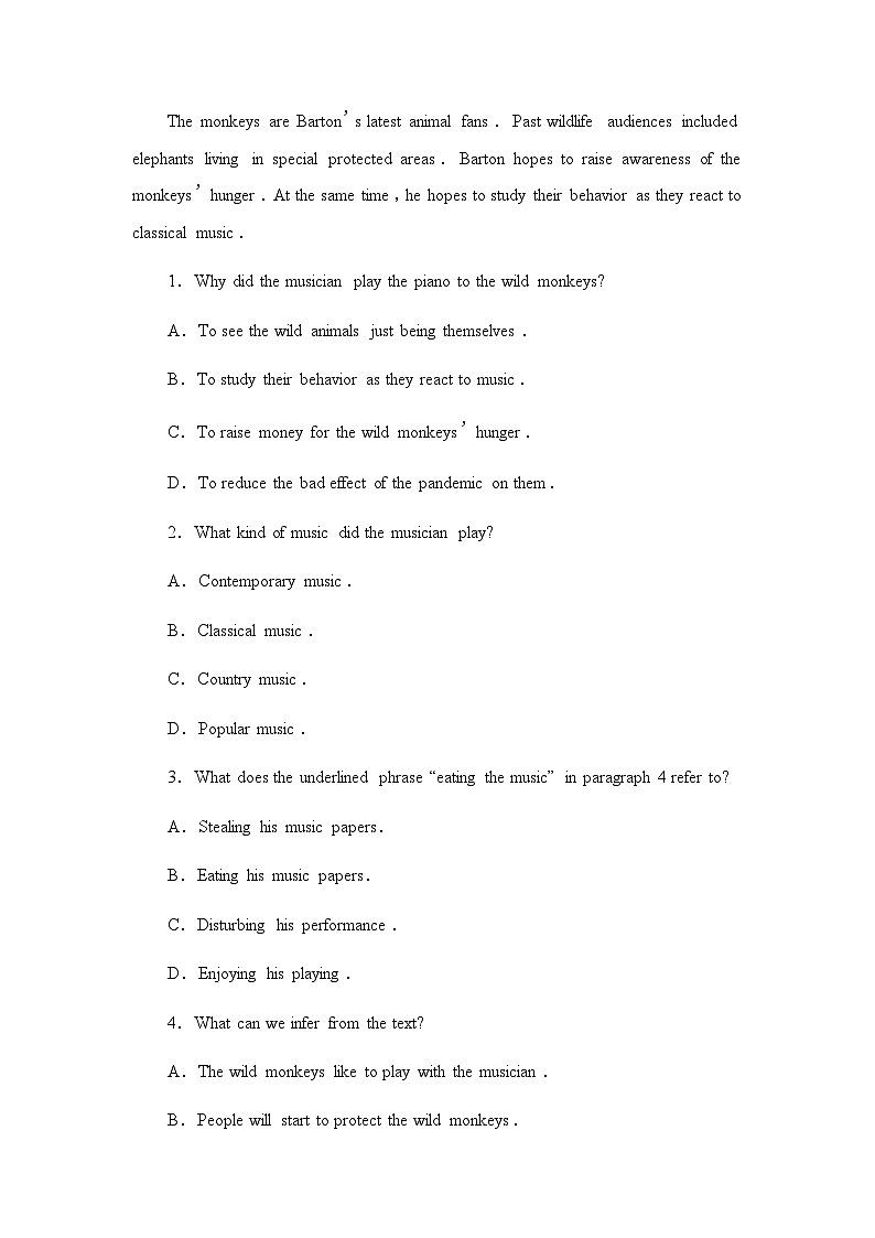 译林版高考英语一轮复习课时分层作业30第2页