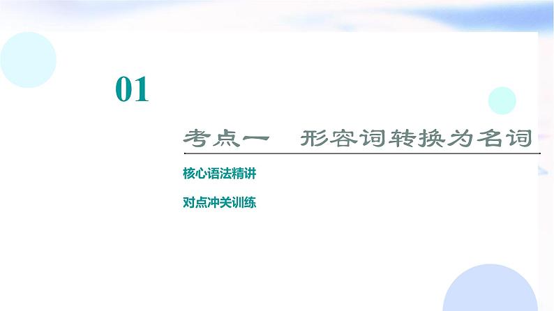 译林版高考英语一轮复习2第3讲形容词转换为名词、副词或动词课件第5页