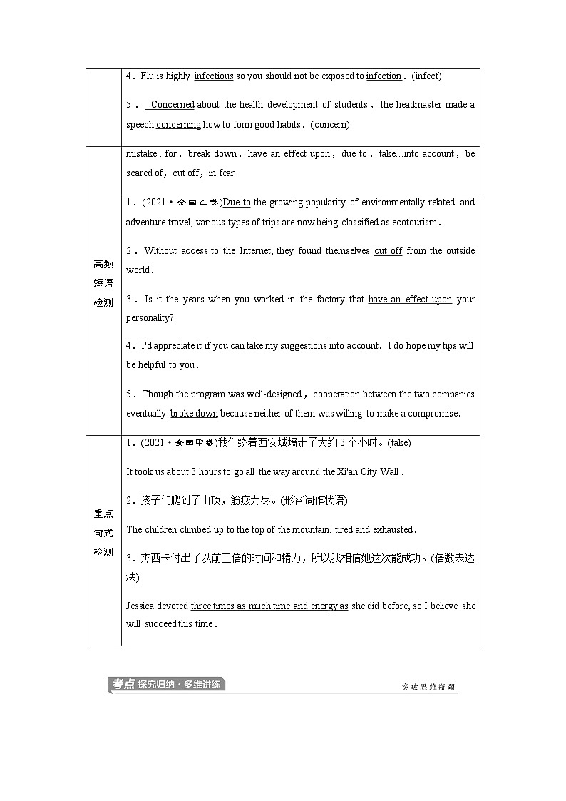 外研版高考英语一轮复习必修第2册Unit6 Earth first课时学案第2页