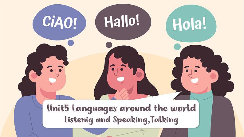 人教版（2019）高中英语必修一 Unit5 Languages around the world Listening and Speaking， Talking 课件+视频01