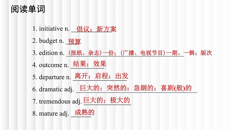 新人教版高中英语选择性必修二Unit2Bridging Cultures单元词汇课件第2页