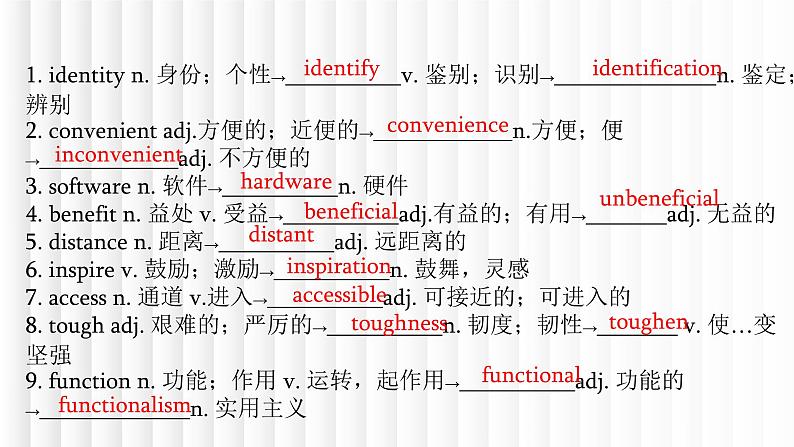 新人教高中英语必修二Unit3The Internet单元词汇复习课件第6页