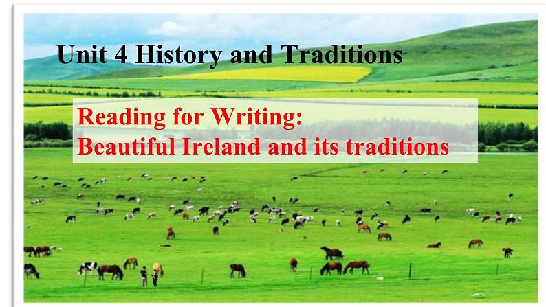 Unit 4 History and Traditions  Reading for writing 课件02