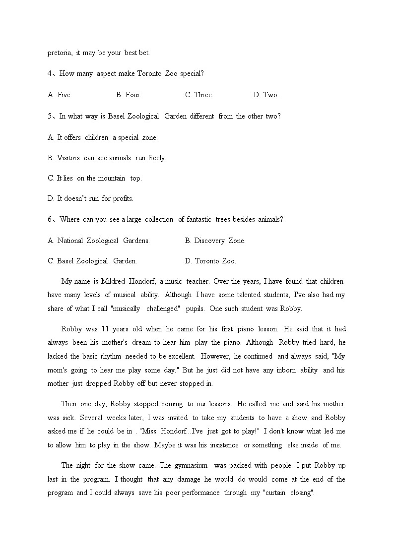2023-2024学年新疆喀什地区疏勒县3校高一上学期11月期中英语试卷含答案03