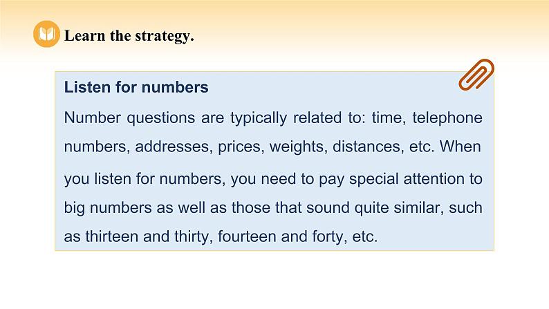 人教版高中英语必修第三册 UNIT 4 Period I Listening and Speaking（课件）08