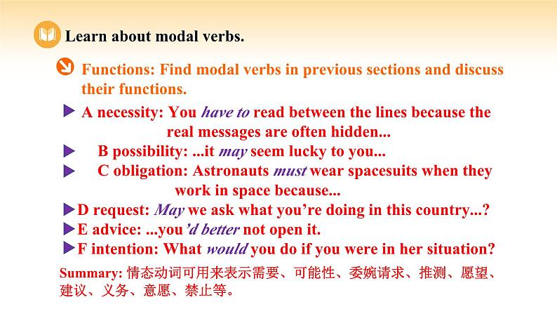 人教版高中英语必修第三册 UNIT 5 Period III Discovering Useful Structures（课件）05