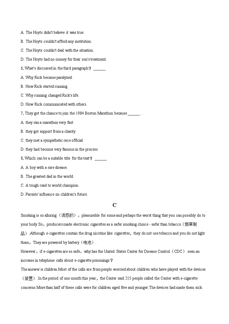 2023-2024学年江苏省南通市海安市高二（上）期中英语试卷（含解析）03