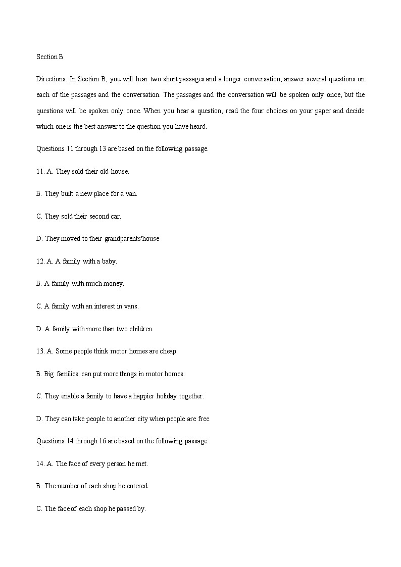 2023-2024学年上海市奉贤区重点中学高一上学期11月期中考试英语试题含答案第3页