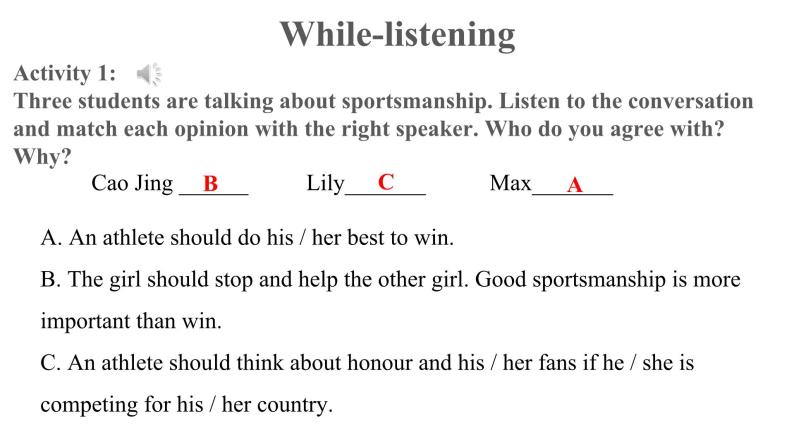 Unit 3 Listening and Talking优秀课件03