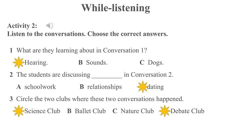 Unit 1 Listening and Speaking优秀课件08