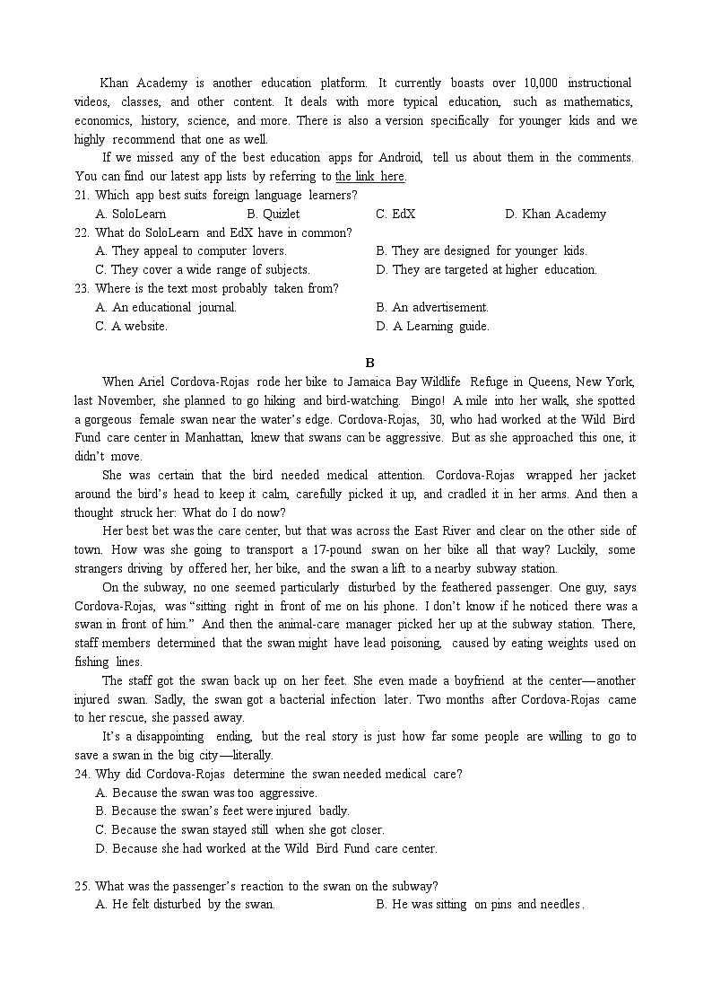 广东省深圳实验，湛江一中，珠海一中2023-2024学年高三上学期12月联考英语试题02