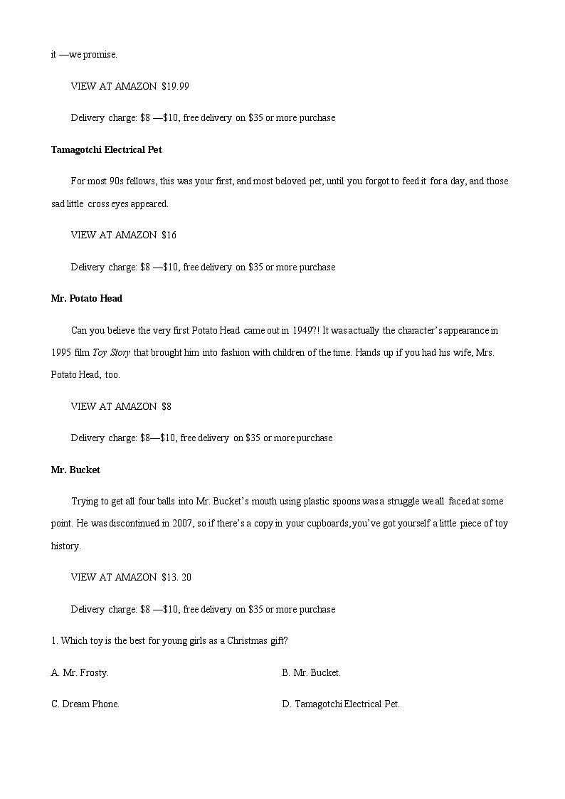 广东省清中、河中、北中、惠中、阳中、茂中等6校2023-2024学年高三上学期第一次联考英语（原卷版）第2页