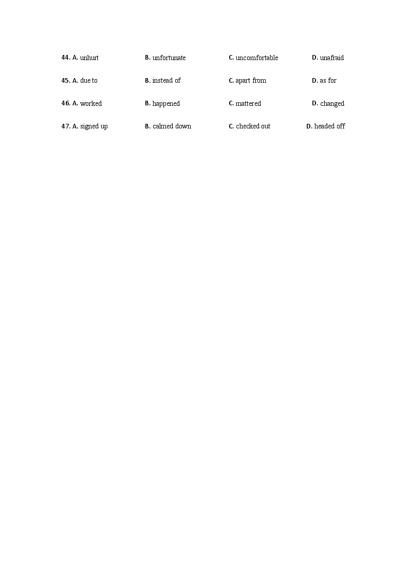 2022年高中考试真题英语分项汇编剖析版——完形填空第2页