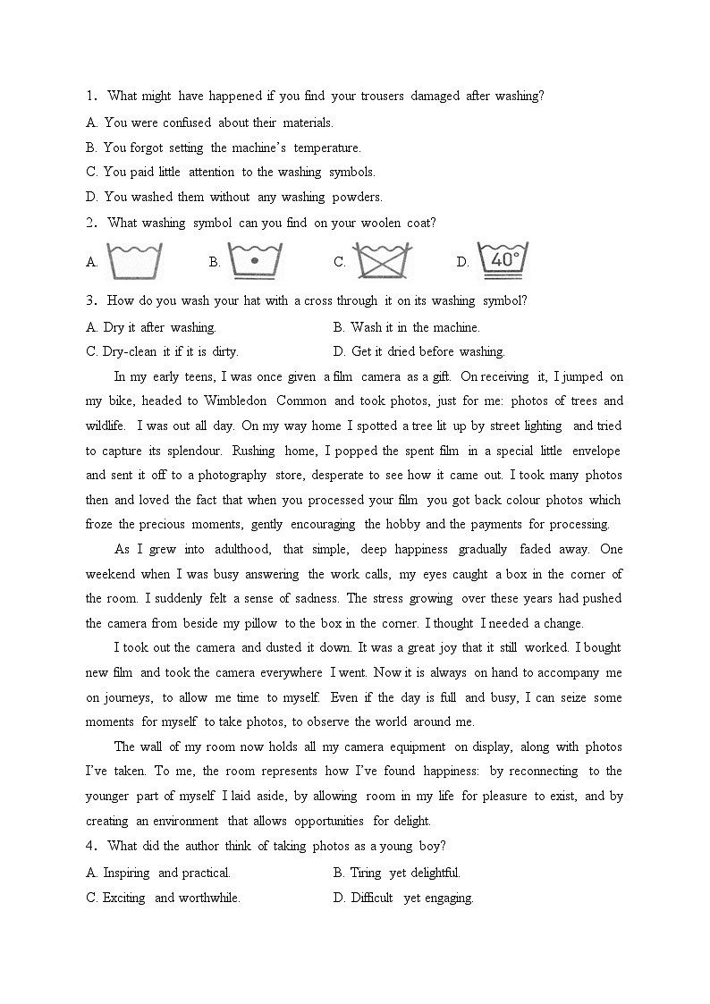宁夏银川名校2024届高三上学期第四次月考英语试卷(含答案)02
